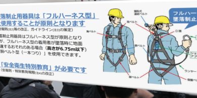 フルハーネス型安全帯（墜落制止用器具）ー特別教育講習